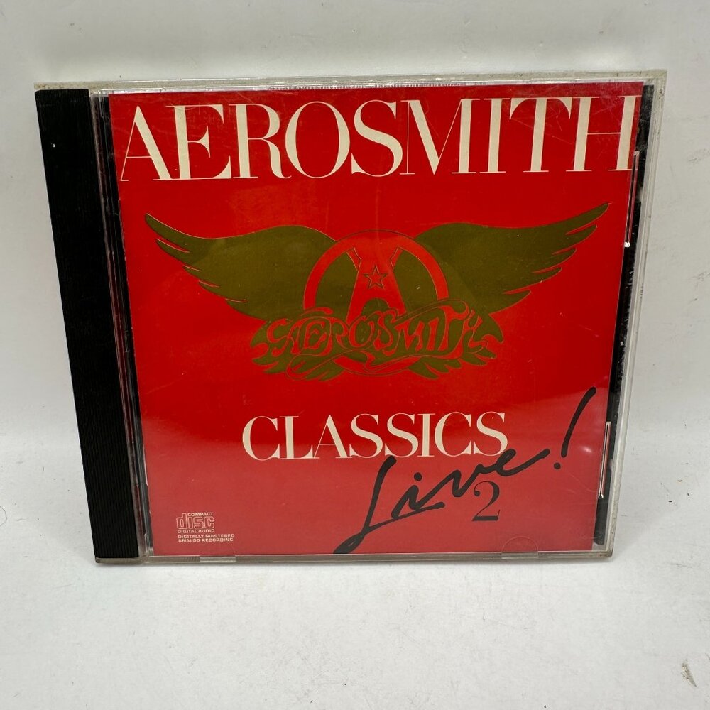 Aerosmith Classics Live! 2 CD Album Columbia 1987 Rock Music